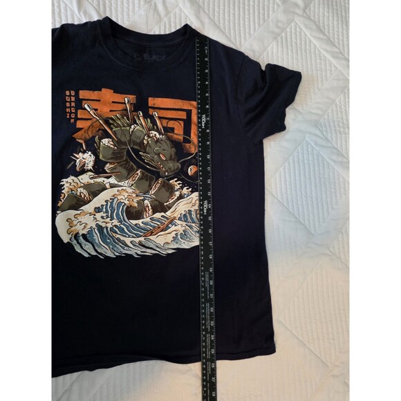 Black Matter Dragon Sushi T Shirt Size Medium Ilustrata Design Blue Anime Manga - Picture 5 of 5